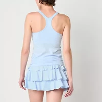 Arizona Womens Juniors Scoop Neck Sleeveless Active Tank Top