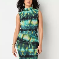 Bold Elements Womens Sleeveless Mock Neck Top