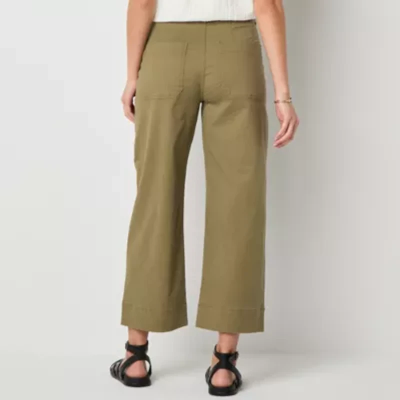 a.n.a Womens Straight Highest Rise Cropped Pant