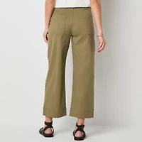 a.n.a Womens Straight Highest Rise Cropped Pant