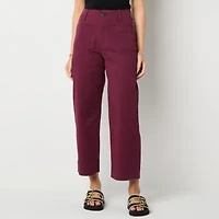 a.n.a Womens Straight Highest Rise Cropped Pant