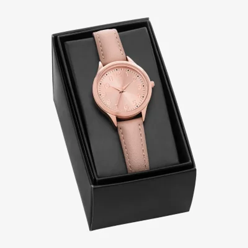Womens Pink Strap Watch Fmdjo336