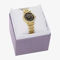 Geneva Womens Crystal Accent Gold Tone Bracelet Watch Fmdjm318