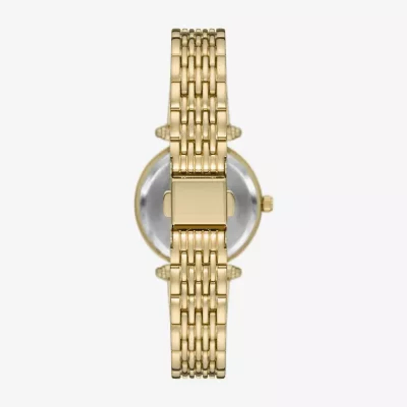 Geneva Womens Crystal Accent Gold Tone Bracelet Watch Fmdjm318