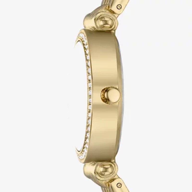 Geneva Womens Crystal Accent Gold Tone Bracelet Watch Fmdjm318