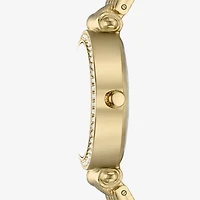 Geneva Womens Crystal Accent Gold Tone Bracelet Watch Fmdjm318