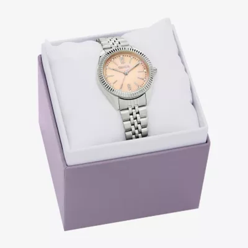 Geneva Womens Silver Tone Bracelet Watch Fmdjm321