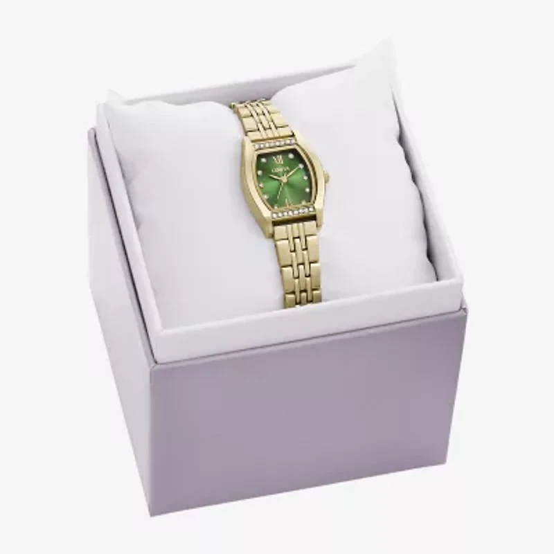 Geneva Womens Crystal Accent Gold Tone Bracelet Watch Fmdjm317