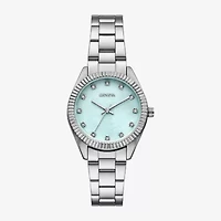 Geneva Womens Crystal Accent Silver Tone Bracelet Watch Fmdjm320