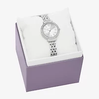 Geneva Womens Crystal Accent Silver Tone Bracelet Watch Fmdjm319
