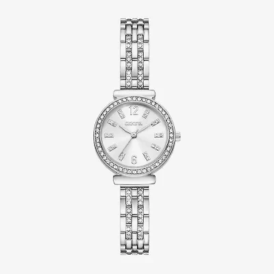 Geneva Womens Crystal Accent Silver Tone Bracelet Watch Fmdjm319
