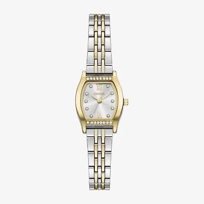 Geneva Womens Crystal Accent Two Tone Bracelet Watch Fmdjm316