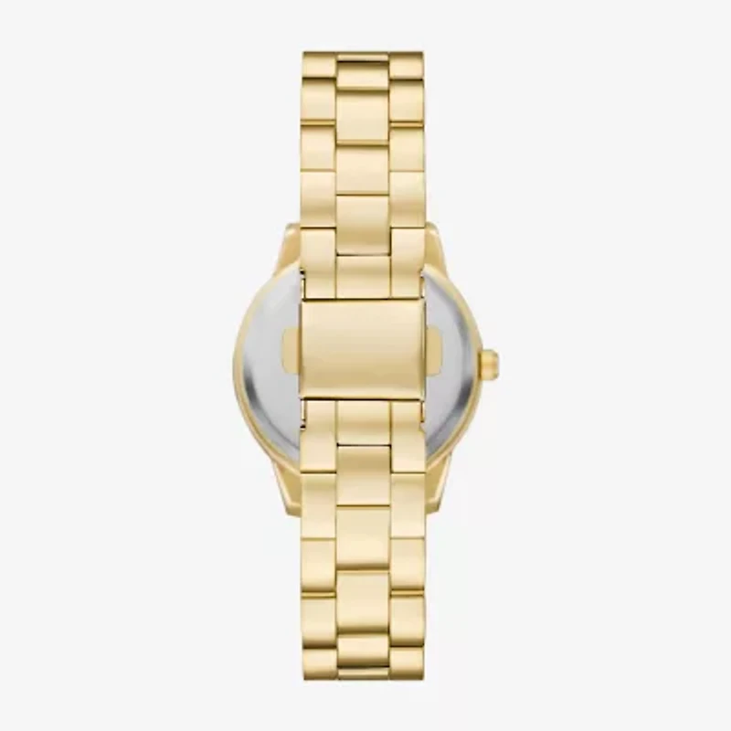 Womens Crystal Accent Gold Tone 4-pc. Watch Boxed Set Fmdjset366