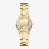 Womens Crystal Accent Gold Tone 4-pc. Watch Boxed Set Fmdjset366