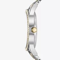 Womens Crystal Accent Two Tone 4-pc. Watch Boxed Set Fmdjset367