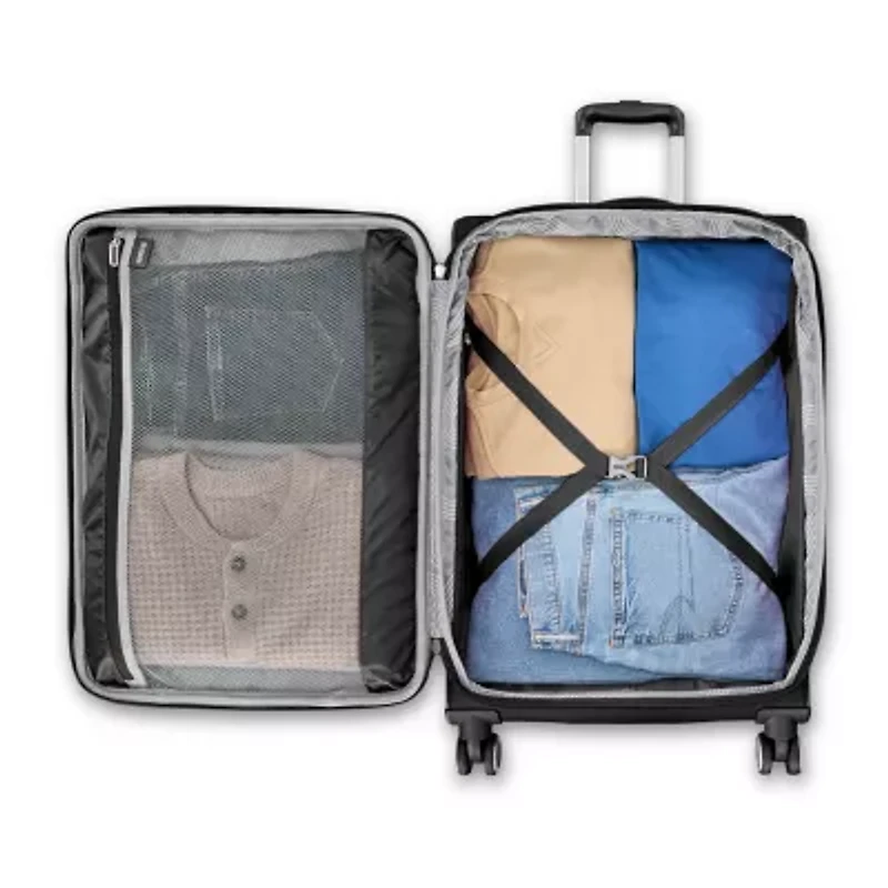 American Tourister 4 Kix 3.0 24 Inch Softside Expandable Checked Spinner Luggage