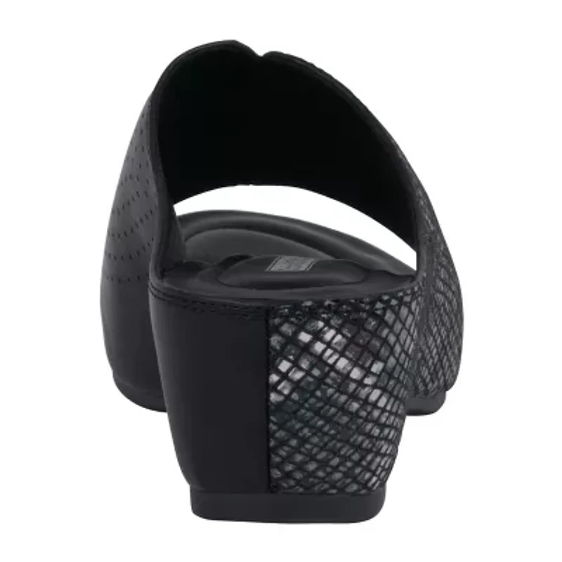 GC Shoes Womens Dacia Printed Comfort Wedge Sandals