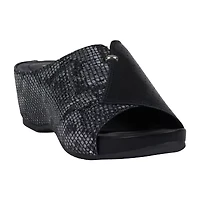 GC Shoes Womens Dacia Printed Comfort Wedge Sandals