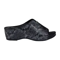 GC Shoes Womens Dacia Printed Comfort Wedge Sandals