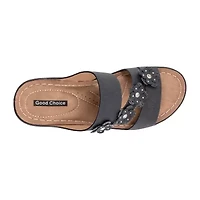 GC Shoes Womens Halia Floral Wedge Sandals