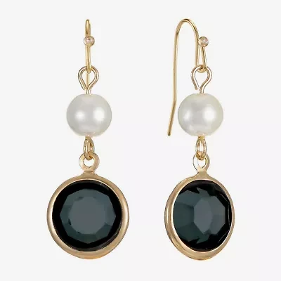 Liz Claiborne Womens Round Drop Earrings