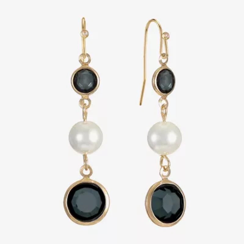 Liz Claiborne Womens Round Drop Earrings