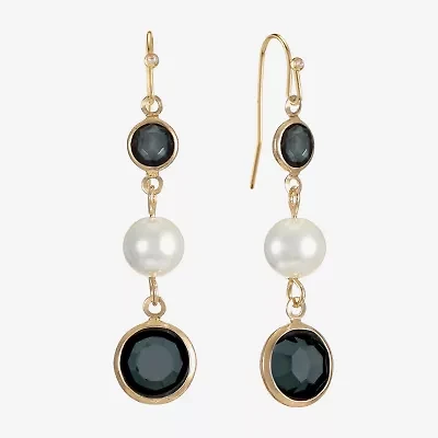 Liz Claiborne Womens Round Drop Earrings