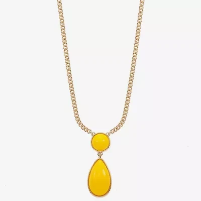 Liz Claiborne Womens 17 Inch Pendant Necklace