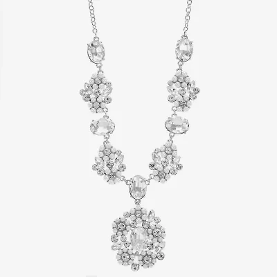 Monet Jewelry Womens Glass 18 Inch Y Necklace