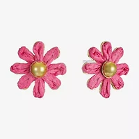 Liz Claiborne 20mm Flower Stud Earrings