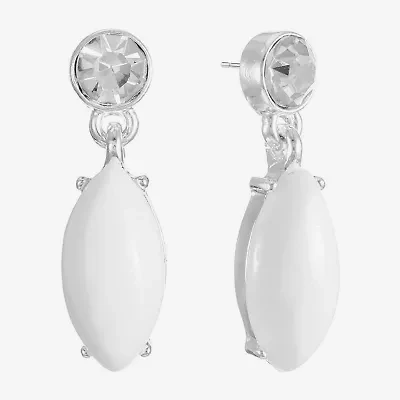 Liz Claiborne Womens Glass Hypoallergenic Drop Earrings