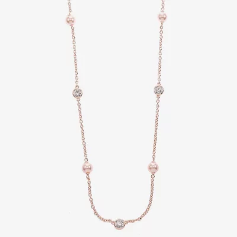 Monet Jewelry Womens Glass 36 Inch Strand Necklace