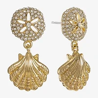 Monet Jewelry Womens Glass Hypoallergenic Drop Earrings