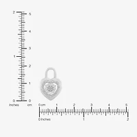 Limited Quantities! Womens 1/ CT. T.W. Natural White Diamond Sterling Silver Heart 18 Inch Pendant Necklace