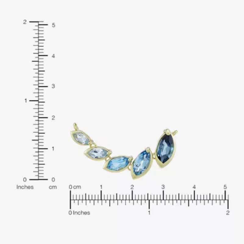 Limited Quantities! Womens Genuine Blue Topaz 14K Gold Over Silver 18 Inch Pendant Necklace