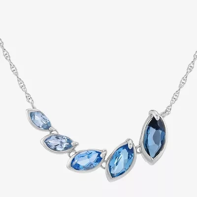 Limited Quantities! Womens Genuine Blue Topaz Sterling Silver 18 Inch Pendant Necklace