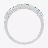 Limited Quantities! Womens Genuine Blue Topaz Sterling Silver Stackable Ring