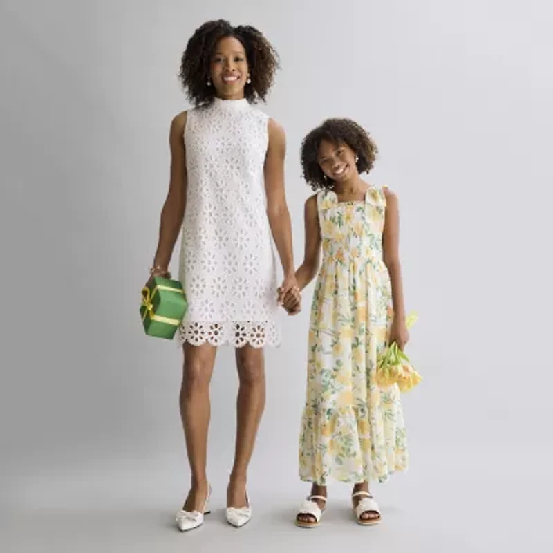 Speechless Big Kid Girls Sleeveless Floral Maxi Dress