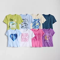 Thereabouts Little & Big Kid Boys Crew Neck Short Sleeve Regular Fit Graphic T-Shirt