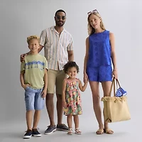 Thereabouts Cargo Little & Big Kid Boys Adjustable Waist Denim Short