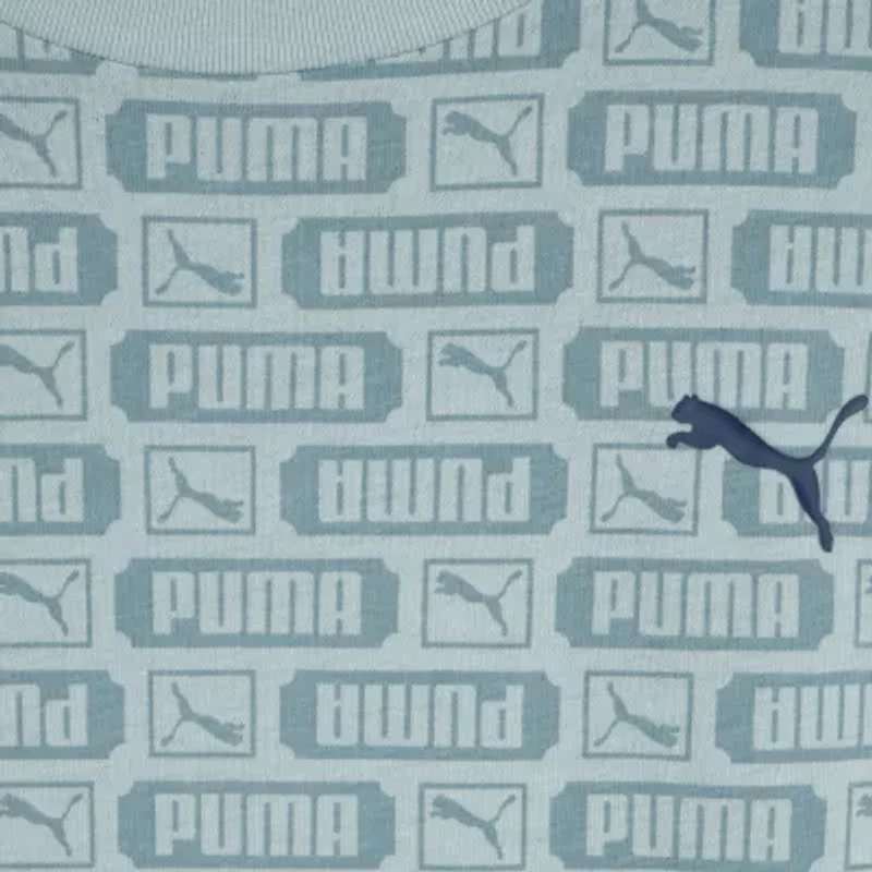 PUMA Big Kid Boys Crew Neck Short Sleeve Regular Fit Graphic T-Shirt