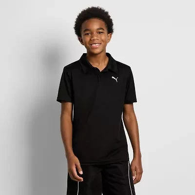 PUMA Big Kid Boys Short Sleeve Classic Fit Polo Shirt