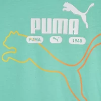 PUMA Big Kid Boys Crew Neck Short Sleeve Regular Fit Graphic T-Shirt
