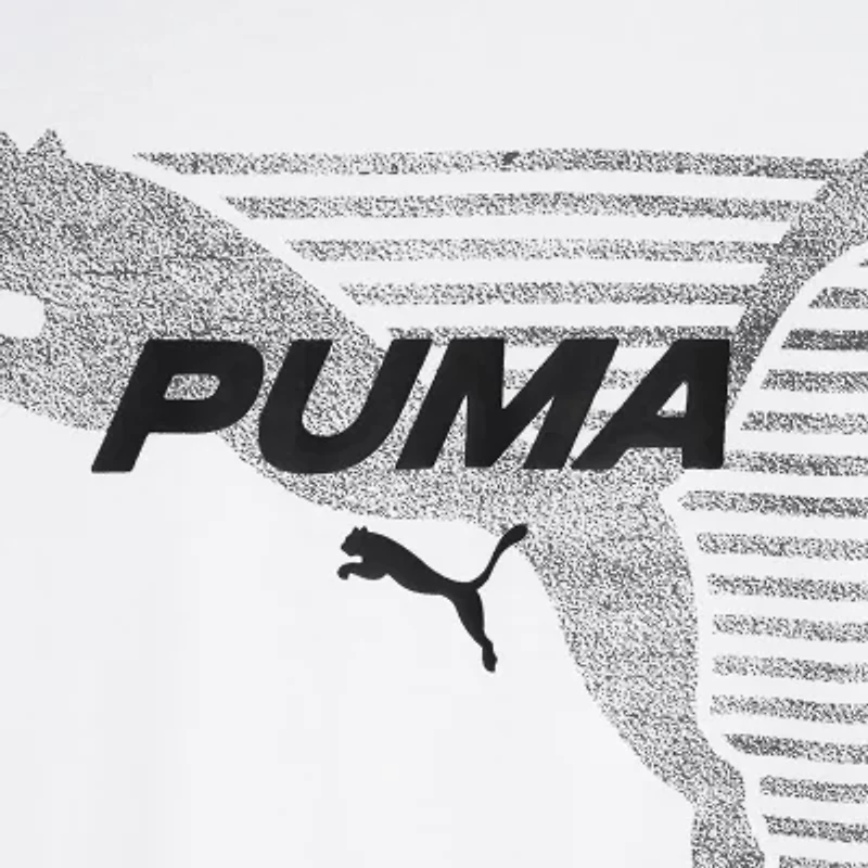 PUMA Big Kid Boys Crew Neck Short Sleeve Regular Fit Graphic T-Shirt