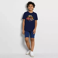 PUMA Big Kid Boys Crew Neck Short Sleeve Regular Fit Graphic T-Shirt