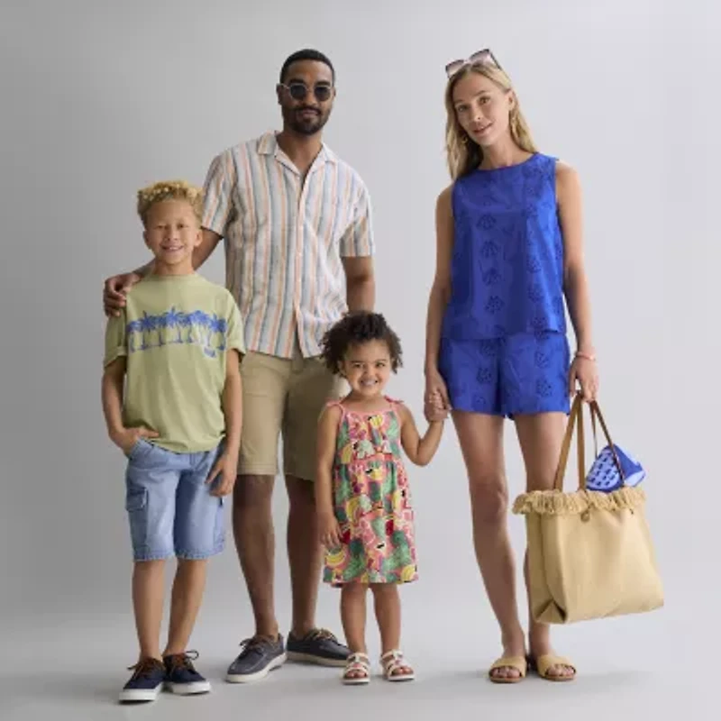 St. John's Bay Womens Misses Short Pull-On