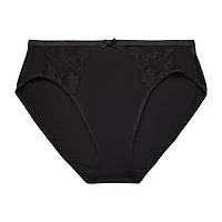 Ambrielle Tulip Lace Shine High Cut Panty
