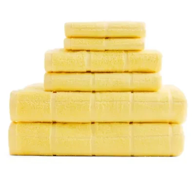 Home Expressions Grid 6-pc. Bath Towel Set