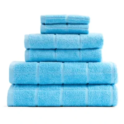Home Expressions Grid 6-pc. Bath Towel Set