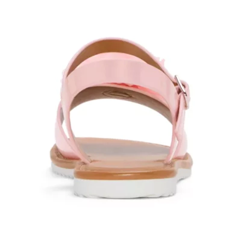 Christie & Jill Fiona Little Big Kid Girls Ankle Strap Flat Sandals